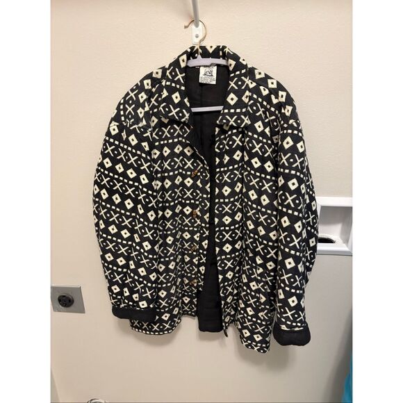 Vintage Polar Cow Imports Aztec Western Bomber Jacket - Picture 1 of 5